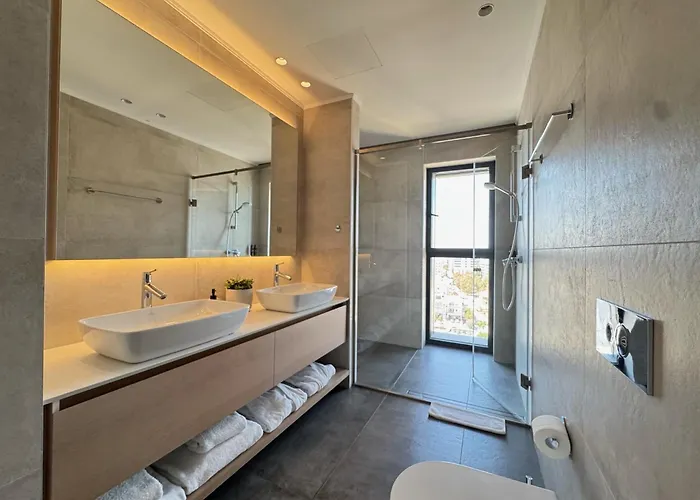 Apartmán Skyhigh Park View Living Nikósie