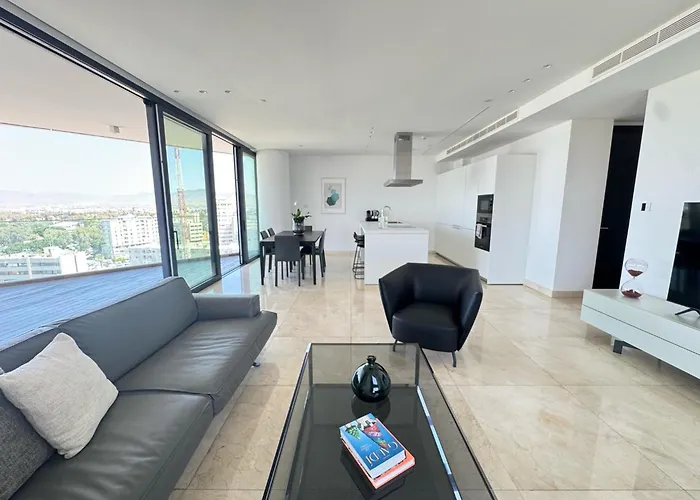 Apartmán Skyhigh Park View Living Nikósie